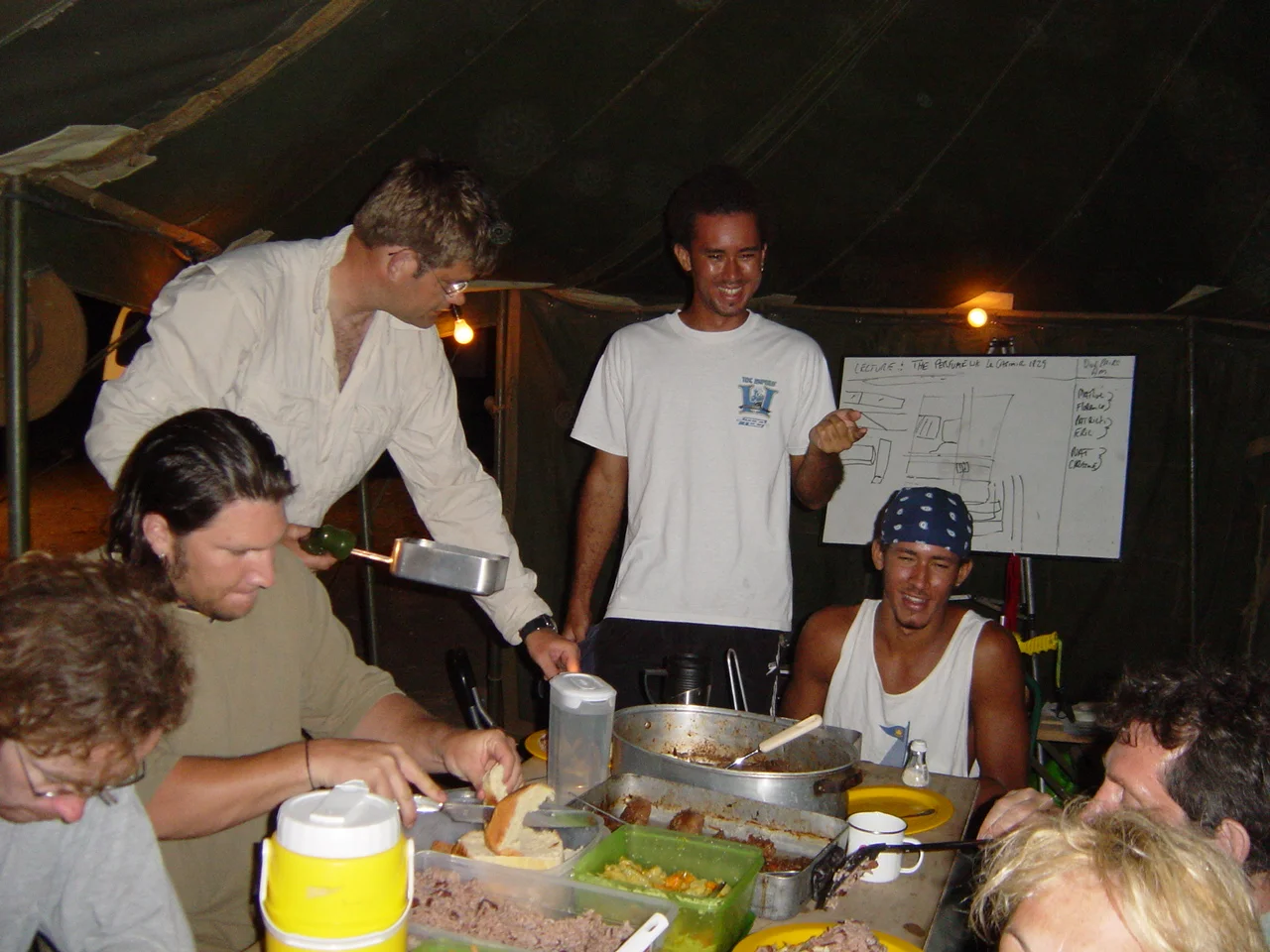 Vandel Berry and his sons prepared an excellent dinner