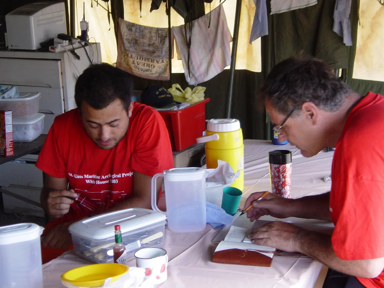 Roberto & Louis writing up their notes