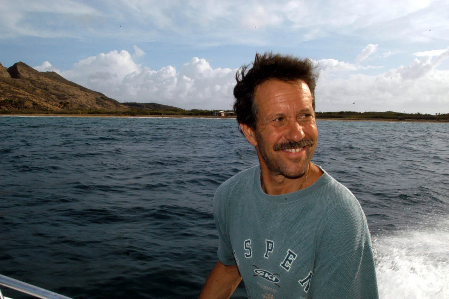 Mike enjoying being at sea
