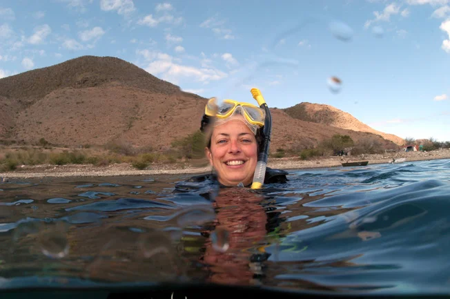 Kathy surfaces after being watched working on the live video link