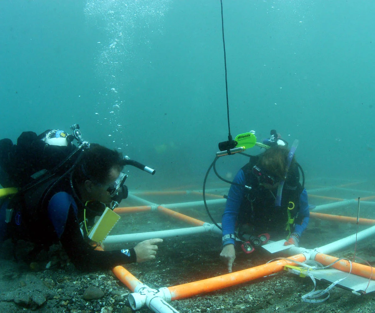 The Abyss camera watches Louis teaching Faith how to measure