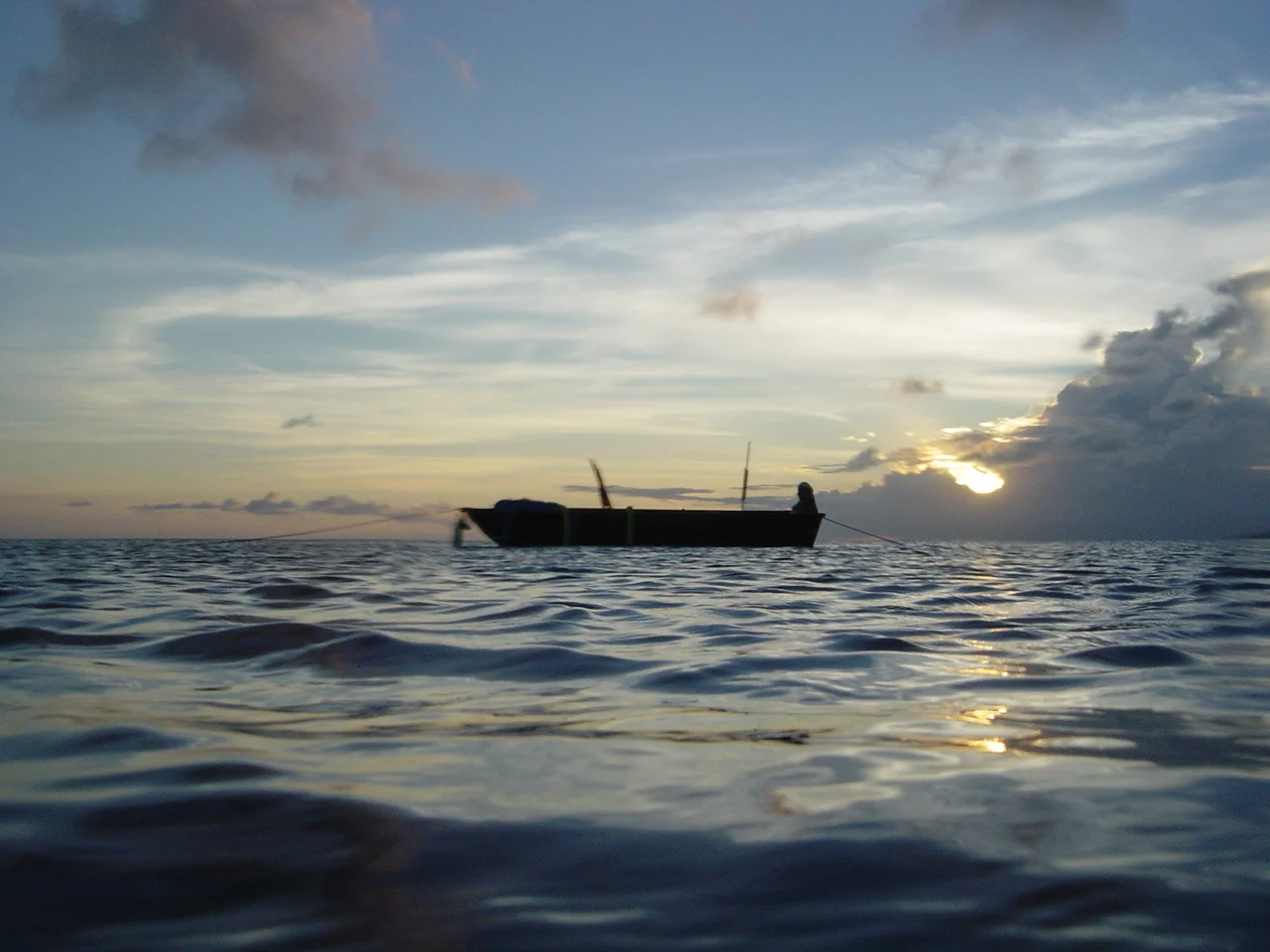 Sun set, time to end the days diving