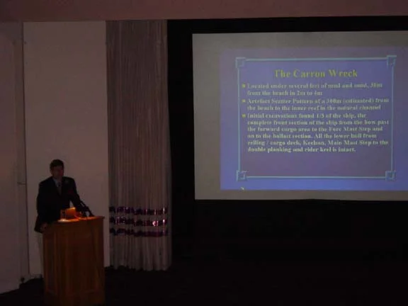 The lecture on the Carron Wreck