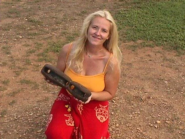  Christine Nielsen with a wooden fiddler block from   Le Dragon   