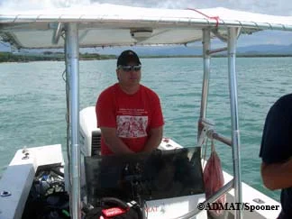Patrick Enlow takes the helm for the geophysical survey