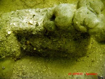 The breach block clearly visible from the underside