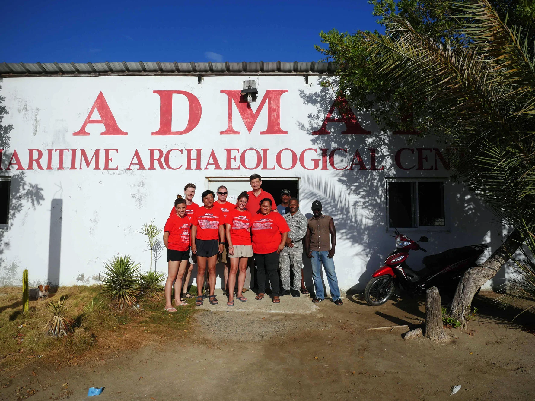 Some of the 2018 Le Dragon Maritime Archaeological Survey Project Team