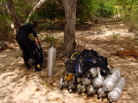 Tanks for the first dive