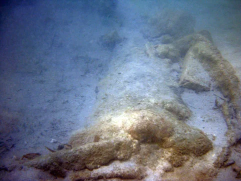 The uncovered top of Cannon No:1 which was hand fanned by Dr Spooner