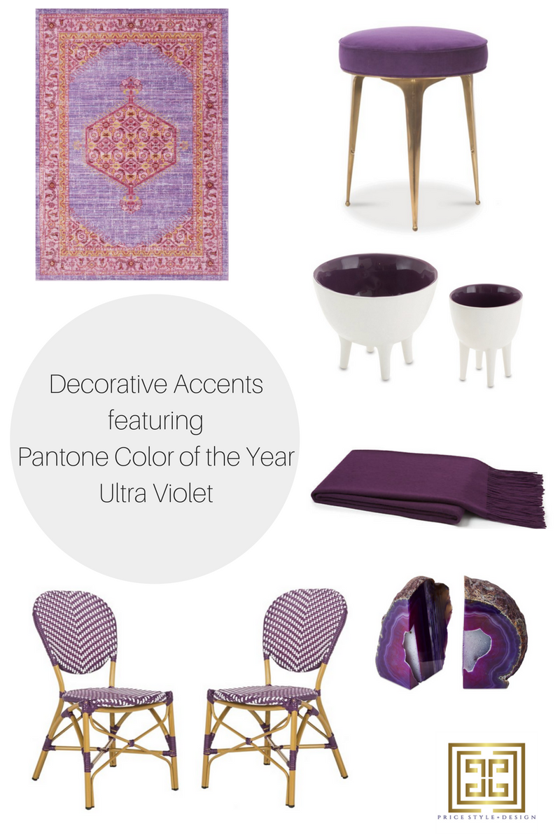 Rug // Stool // Decorative Bowls // Throw // Geode Bookends // Bistro Chairs