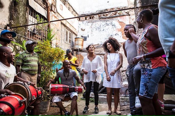 musicians ibeyi perform in havana, cuba.