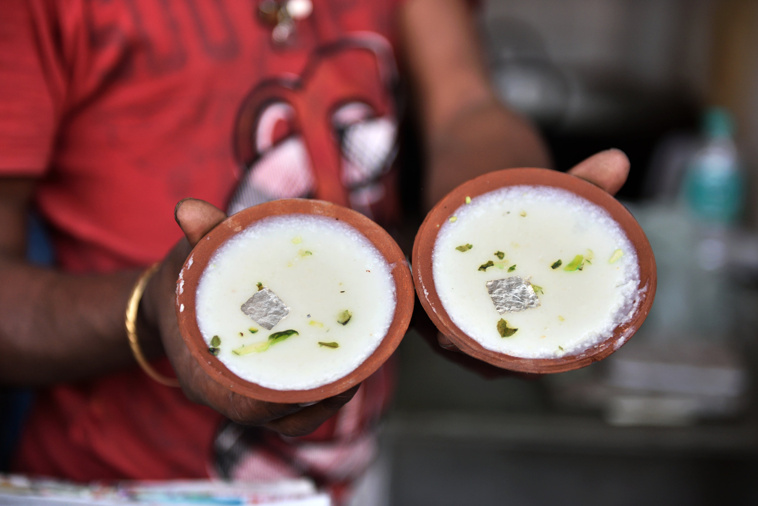 Phirnee at a local sweetshop (Culinary Trail Guided by a Food Sherpa, ITC Maurya).jpg