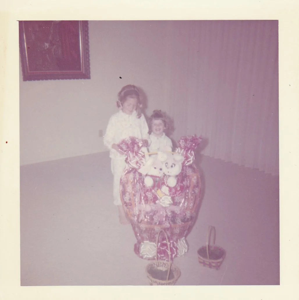 My sister and I circa 1966 on Easter