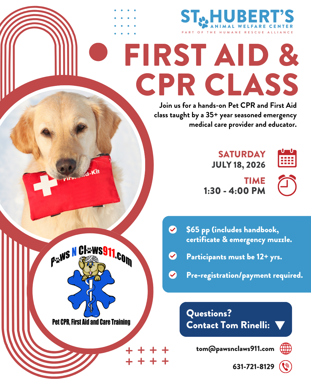 Pet First Aid and CPR Class