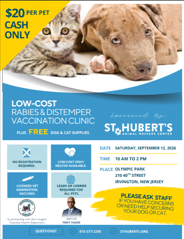 September 2026 Irvington Vaccination Clinic