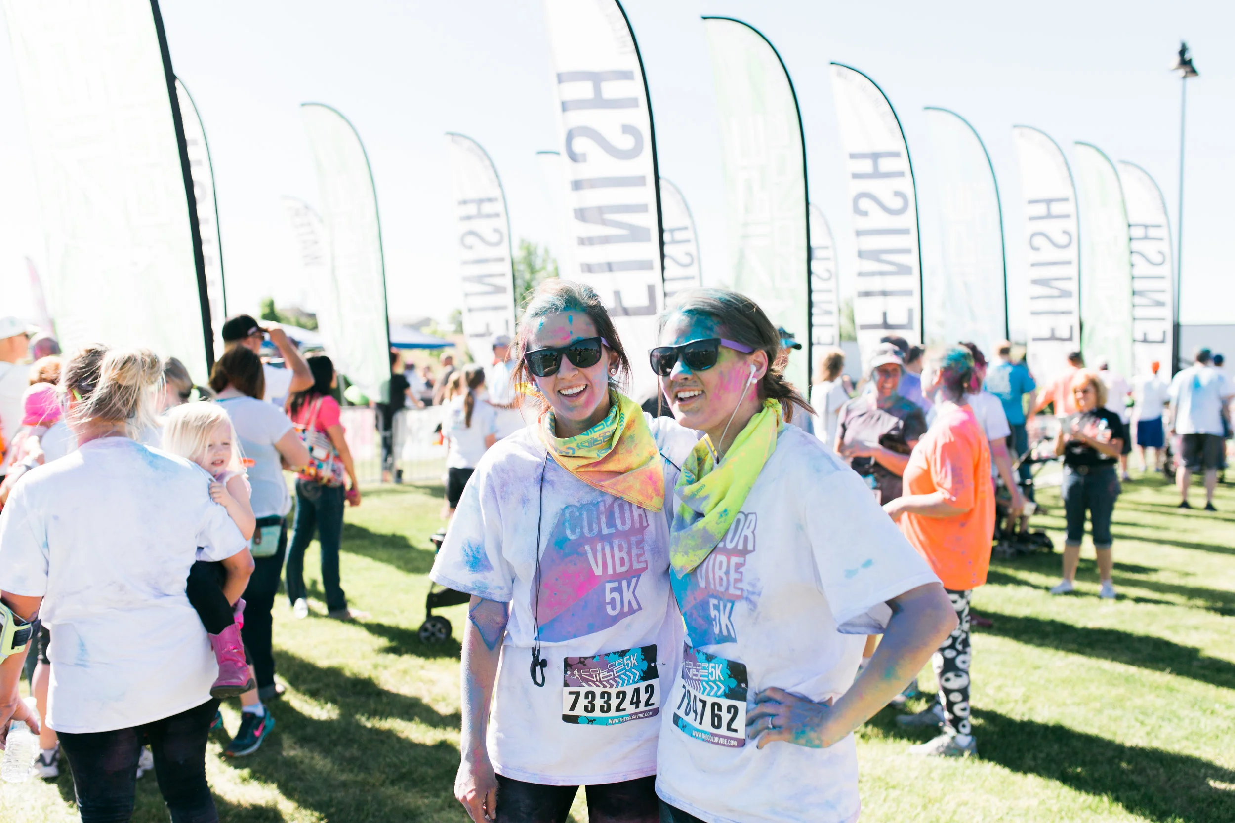 I love my sister. She pushed me to do this with her (she's ran a half marathon -- aka she's awesome) and we did it! My first run that I had to sign up for! 