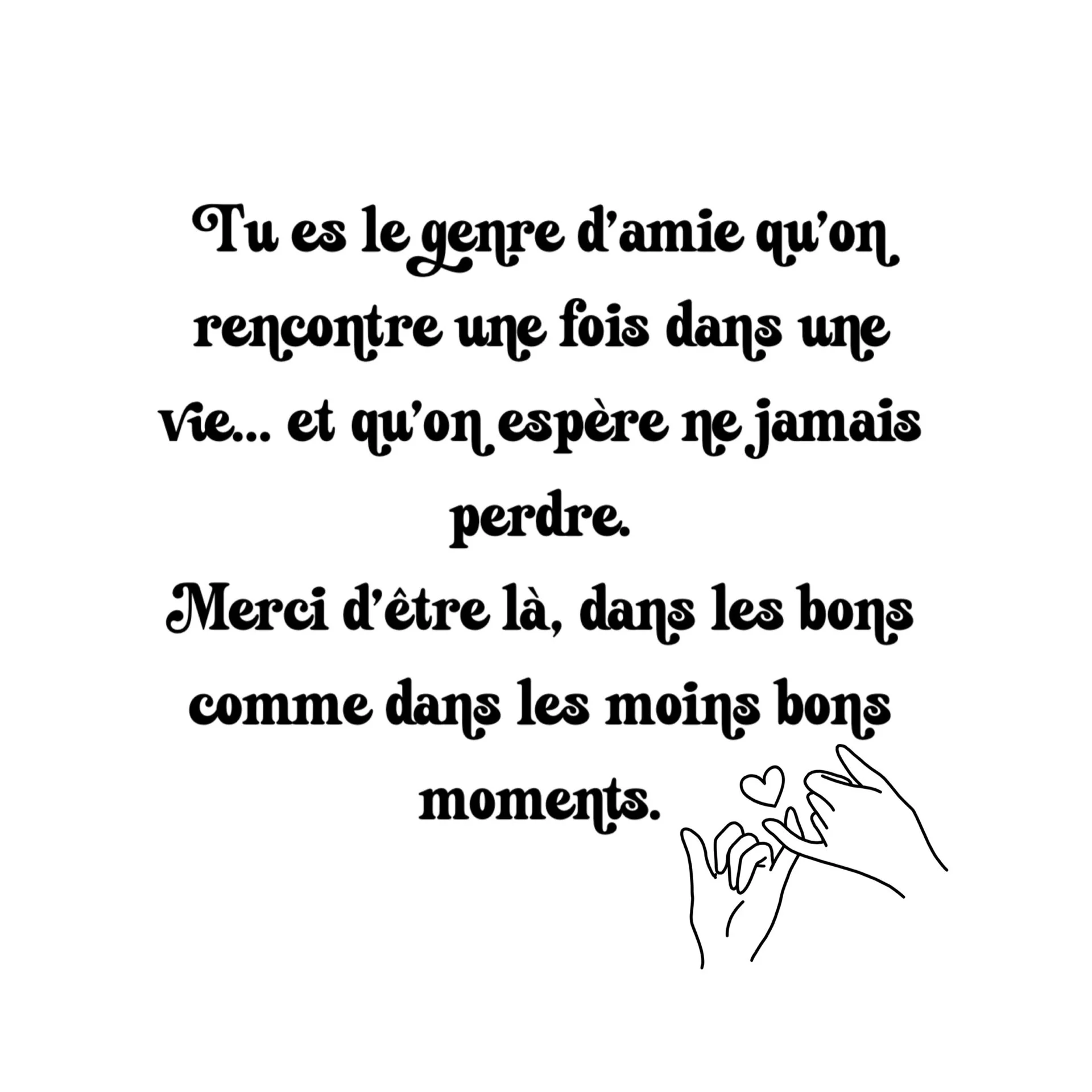 Message touchant sur chandelle – meilleure amie