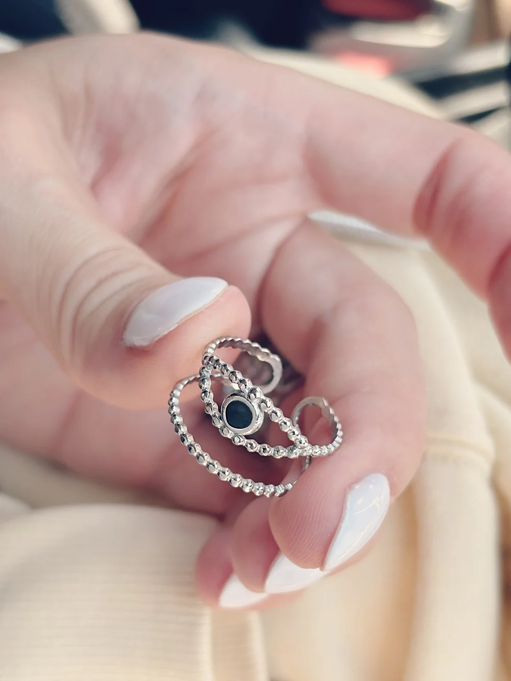 Bague Protection troisième œil en acier inoxydable – bijou