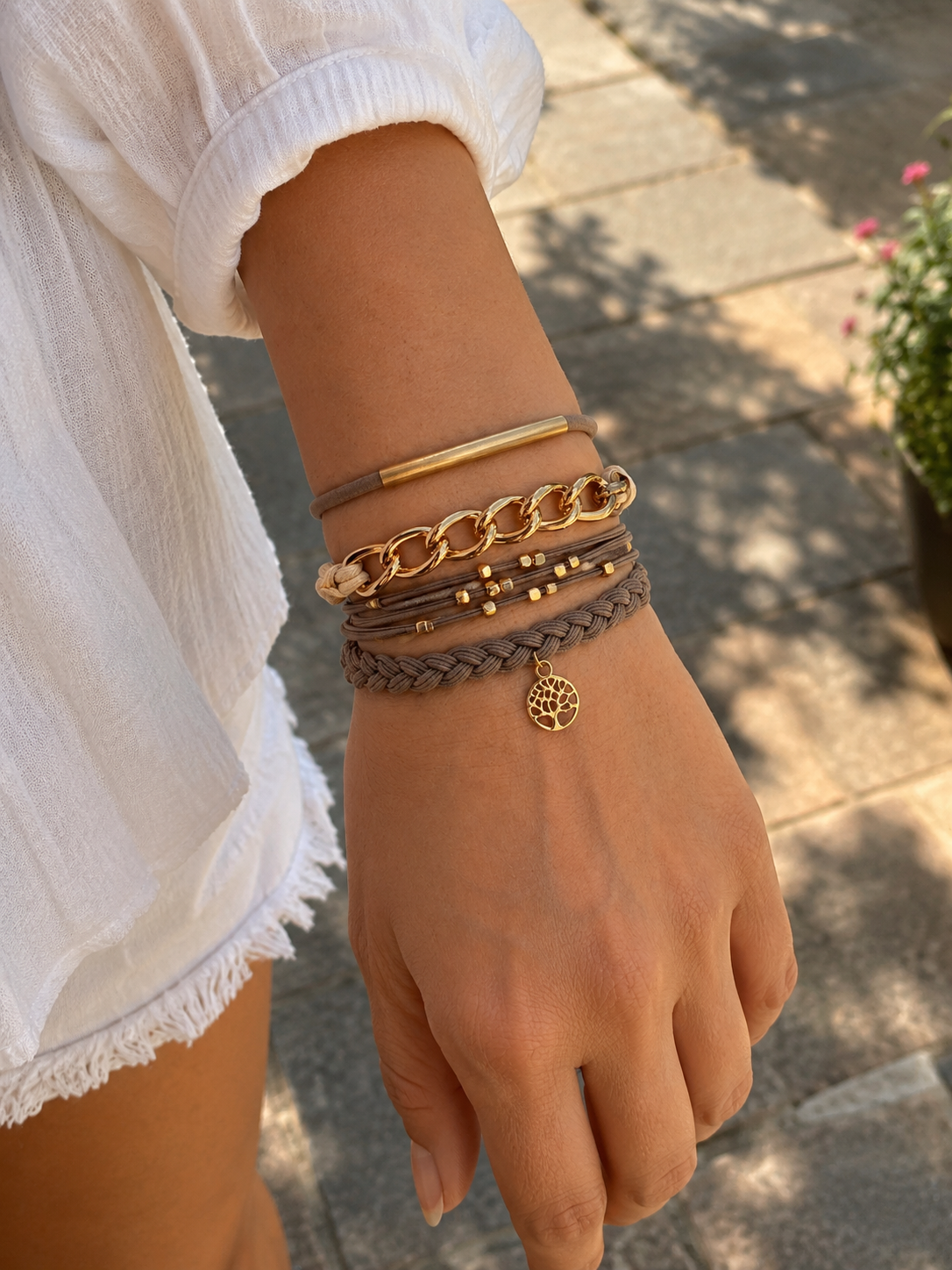 Lot 4 élastiques à cheveux / bracelets