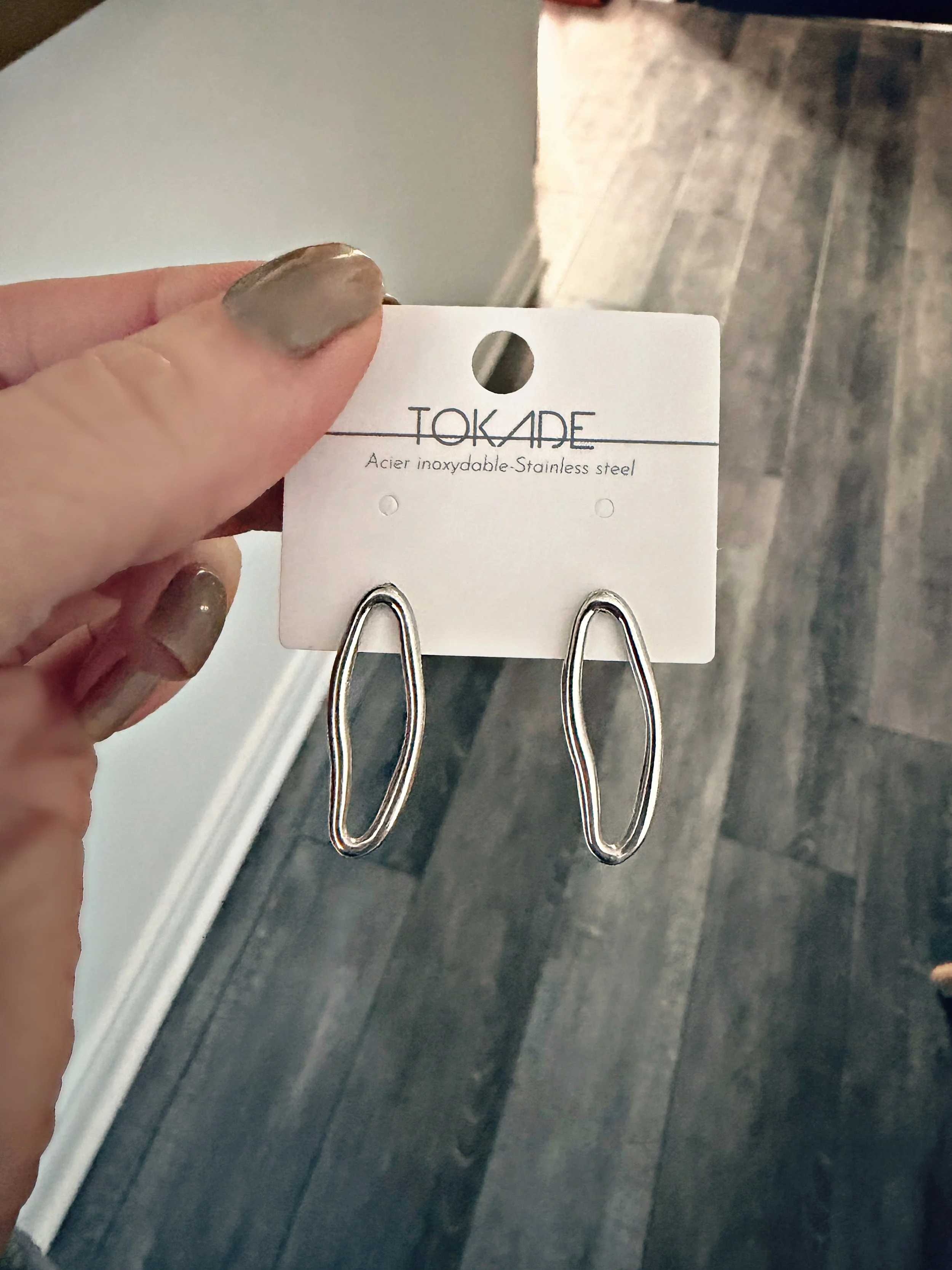 Boucles d’oreilles Evelyn en acier inoxydable par Tokade