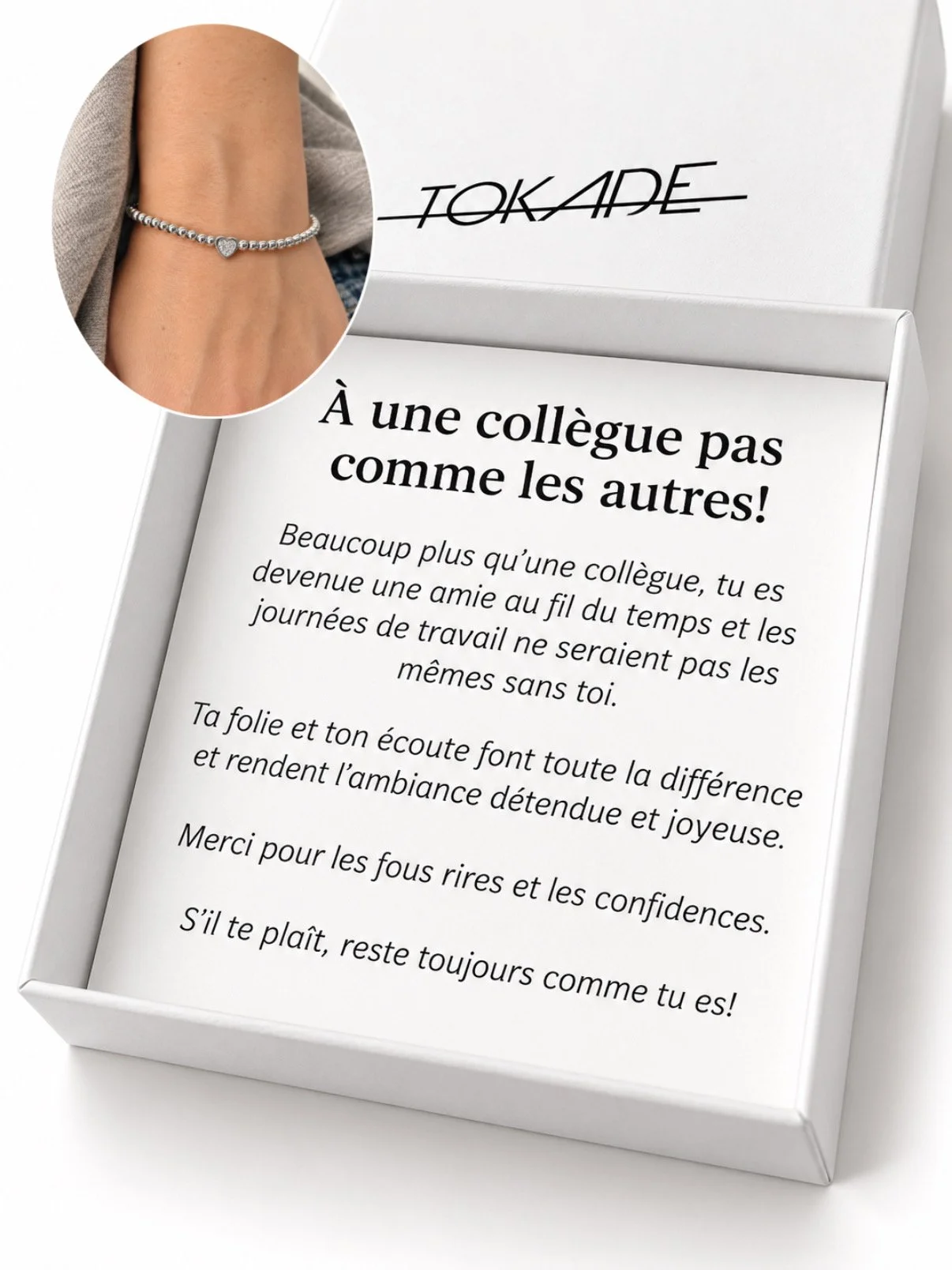 Boîte "À une collègue pas comme les autres"