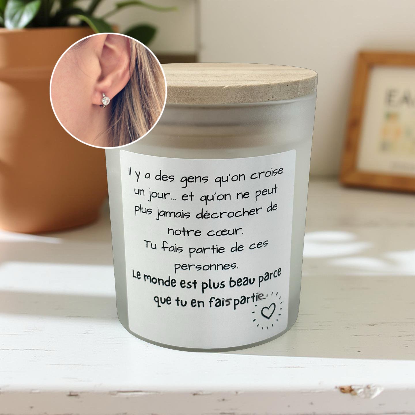 Chandelle "Le monde est plus beau parce que tu en fais partie"