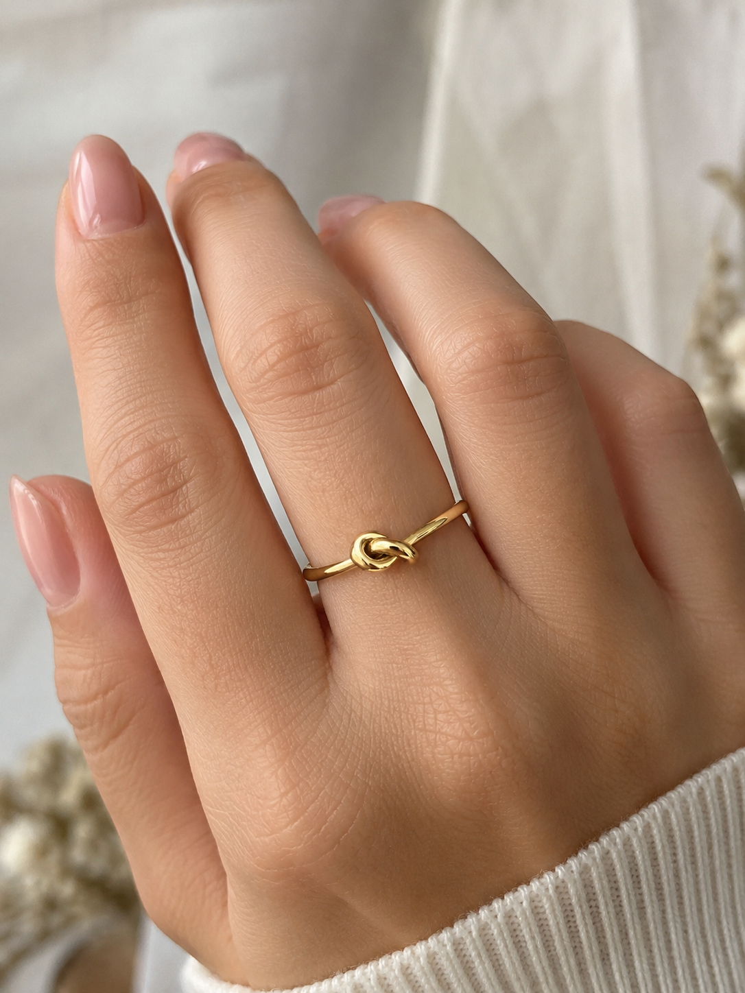 Bague ajustable June dorée