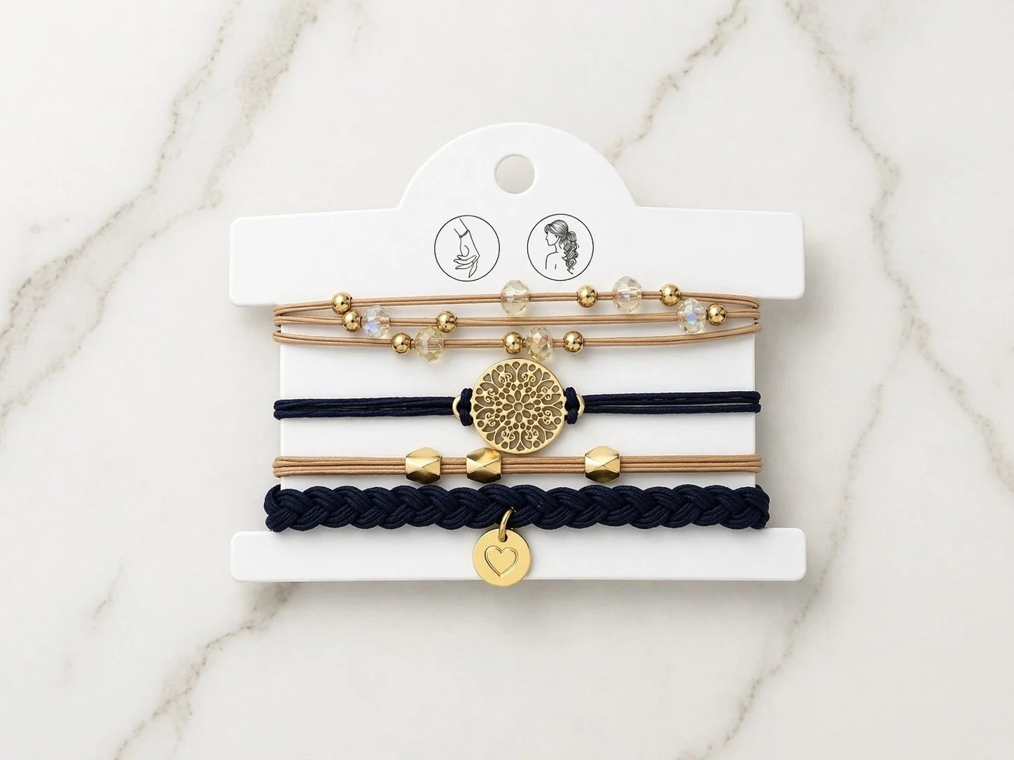 Élastiques à cheveux pouvant être portés en bracelets - Tokade