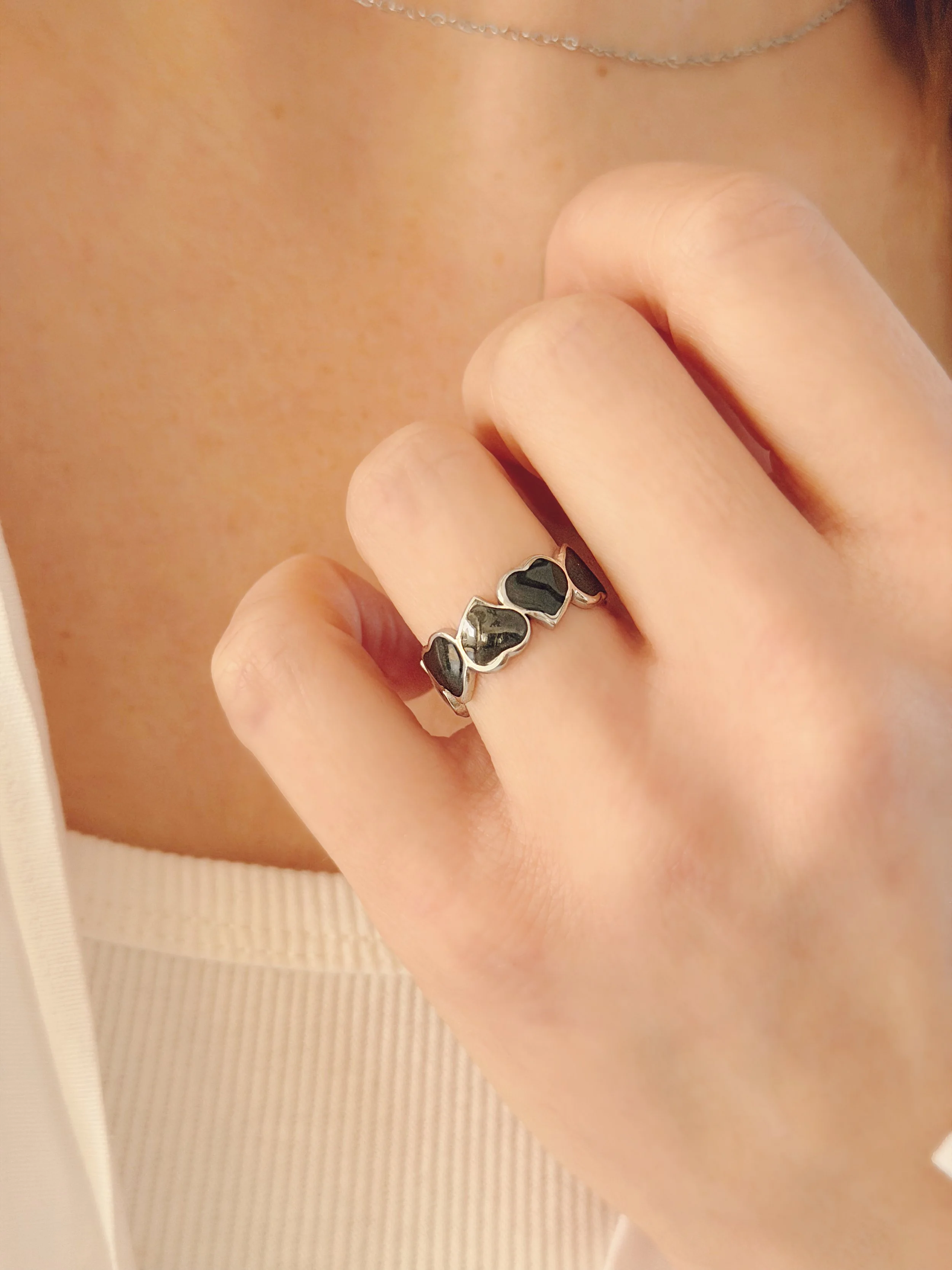 Bague ajustable en acier inoxydable par Tokade