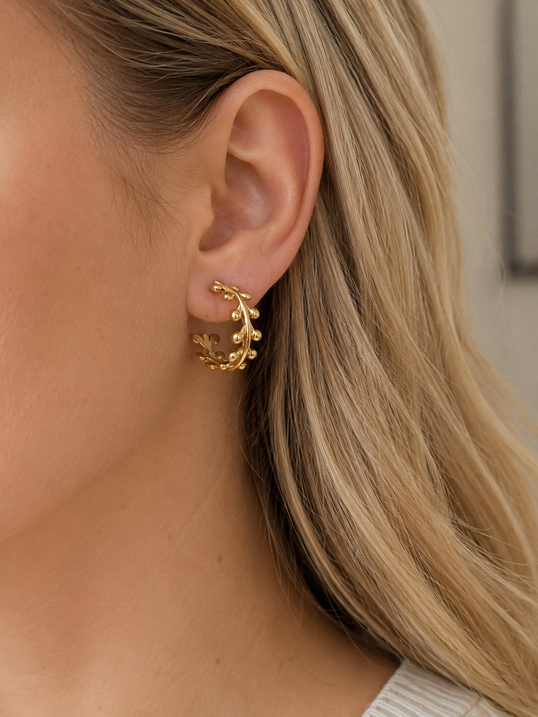 Boucles Saria dorées