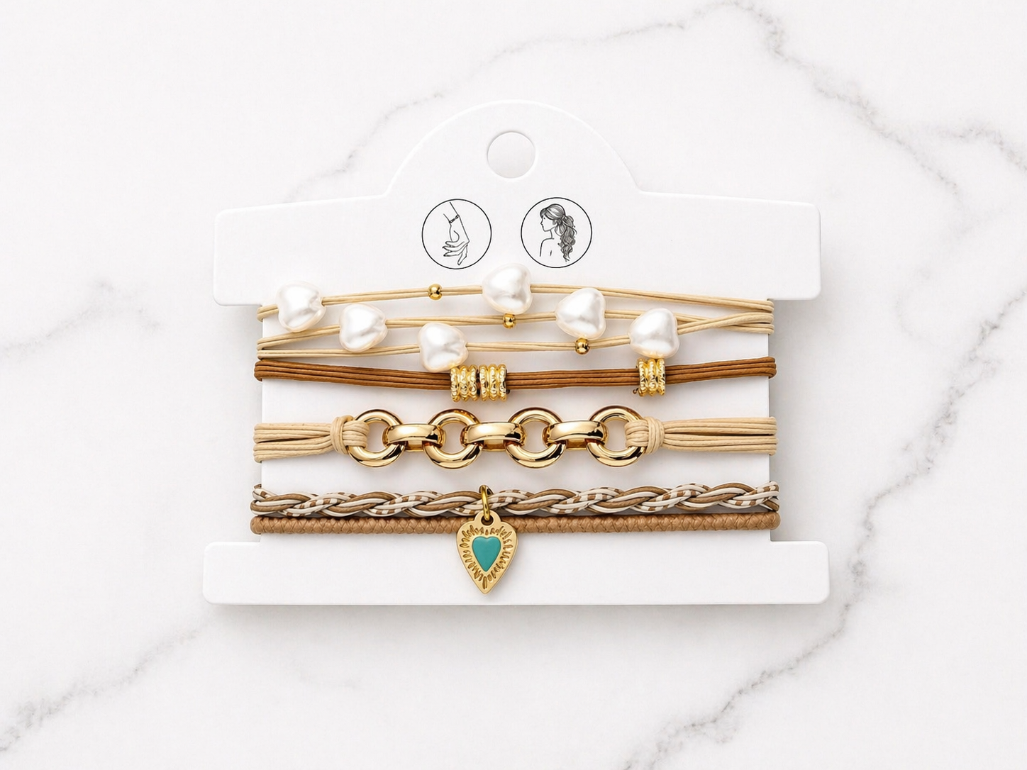 Élastiques à cheveux pouvant être portés en bracelets - Tokade