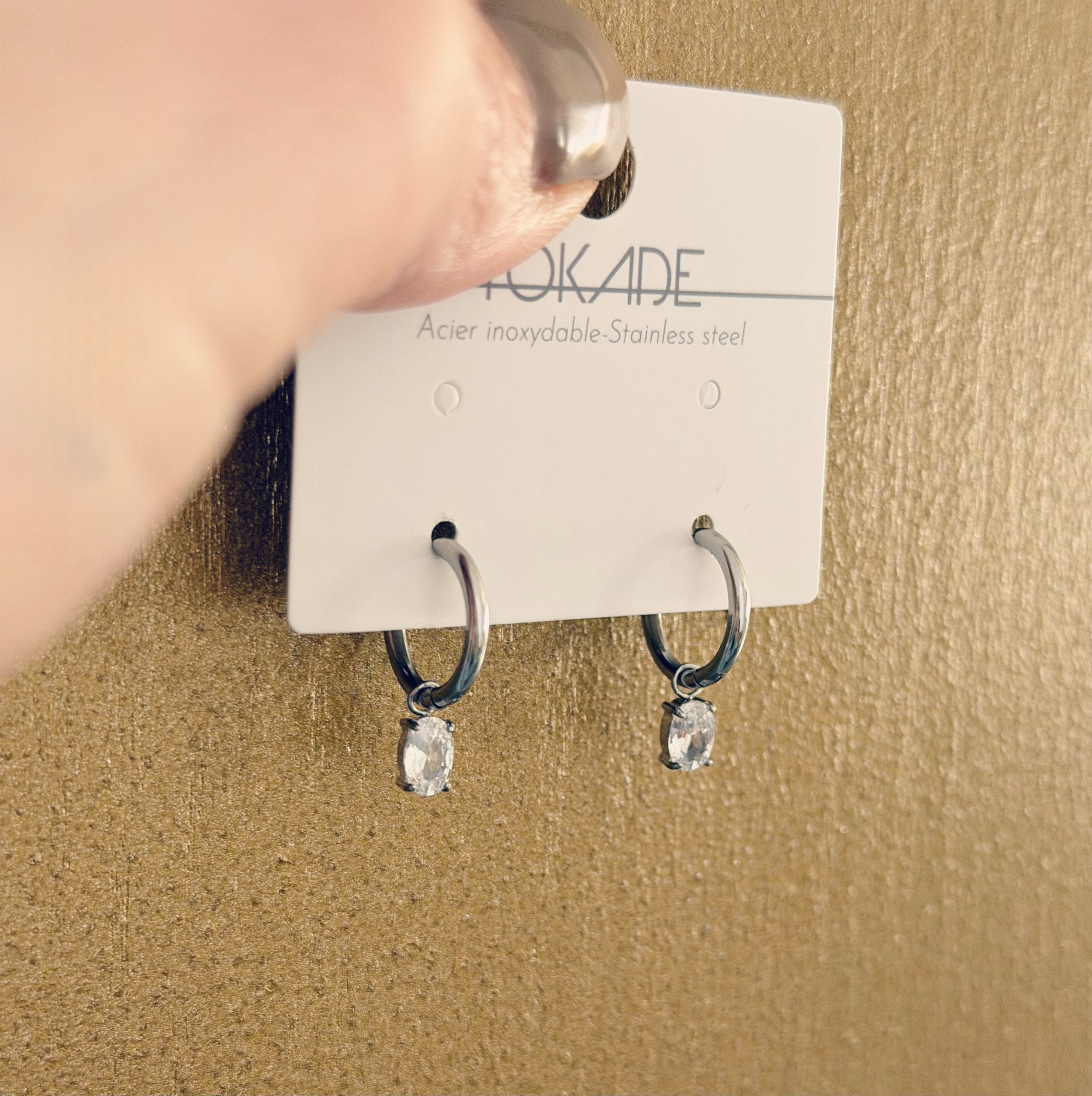 Boucles d’oreilles en acier inoxydable par Tokade