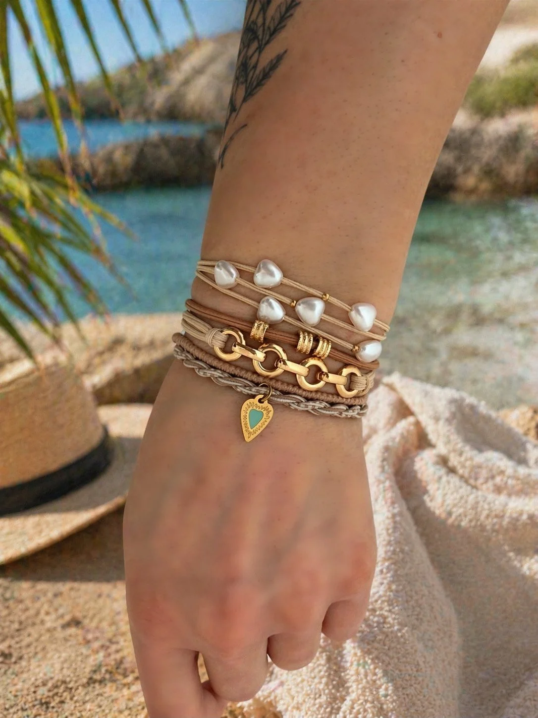 Lot de 4 élastiques à cheveux / Bracelets