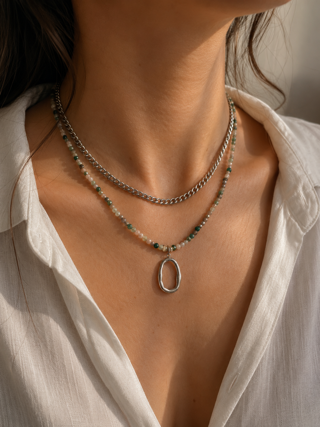 Collier double Saya