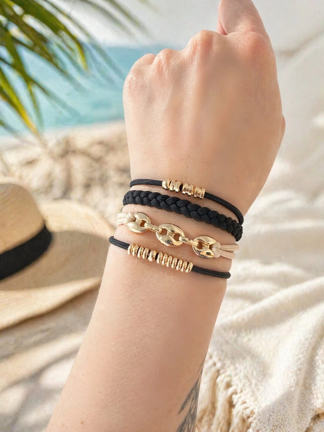 Lot de 4 élastiques à cheveux / Bracelets