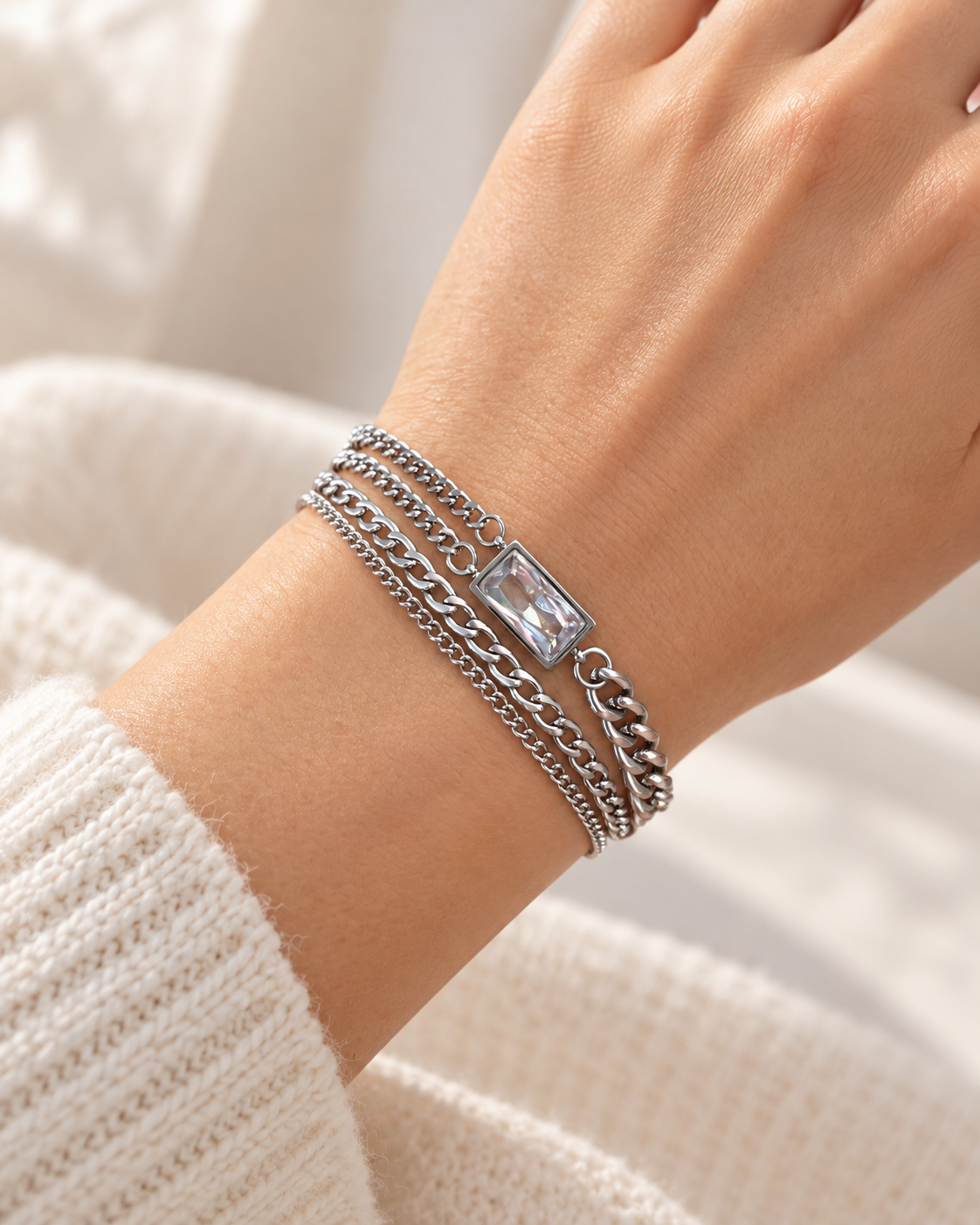 Bracelet à trois rangs Diana
