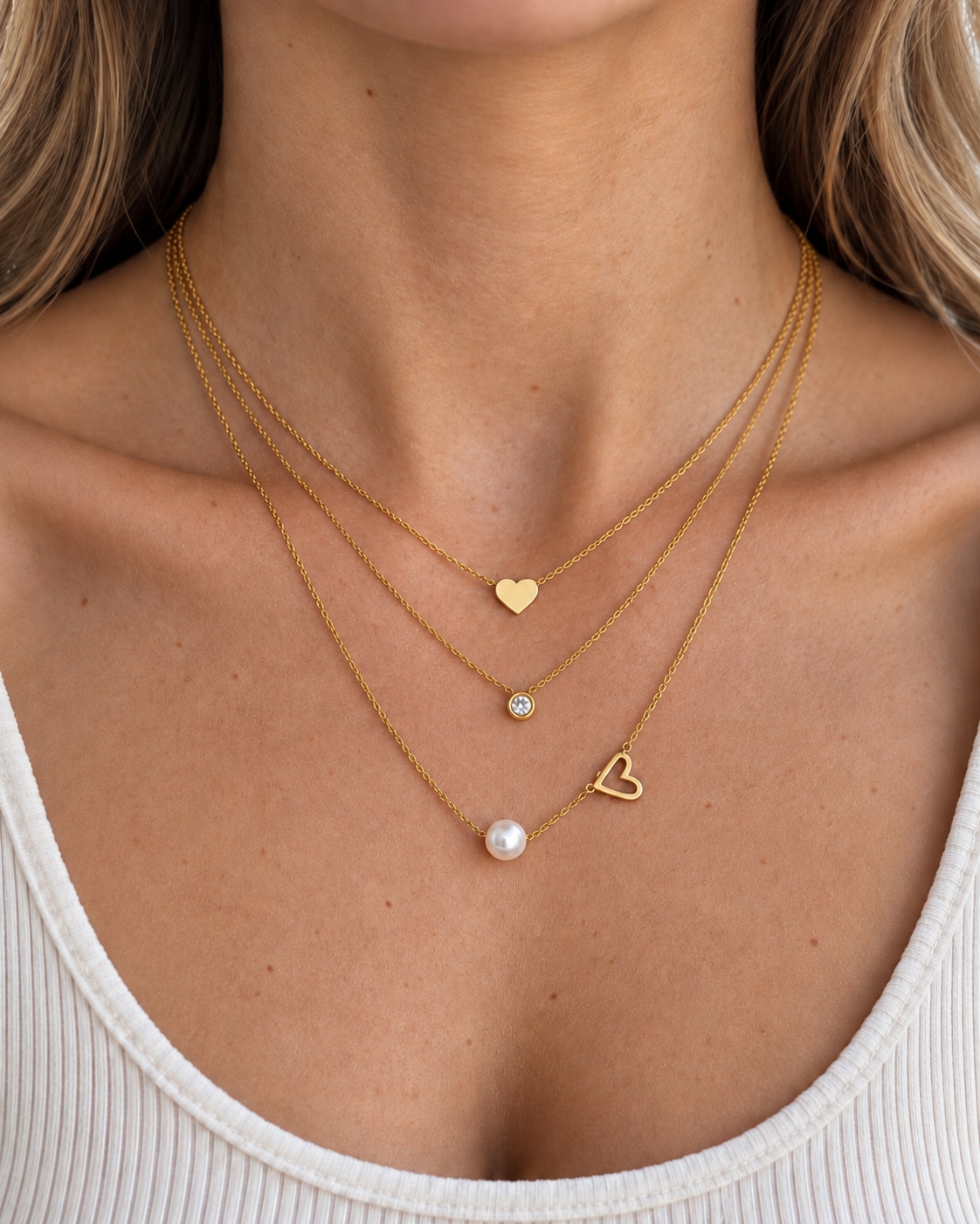 Duo de colliers Bacci + Joan dorés (Valeur de 69$)