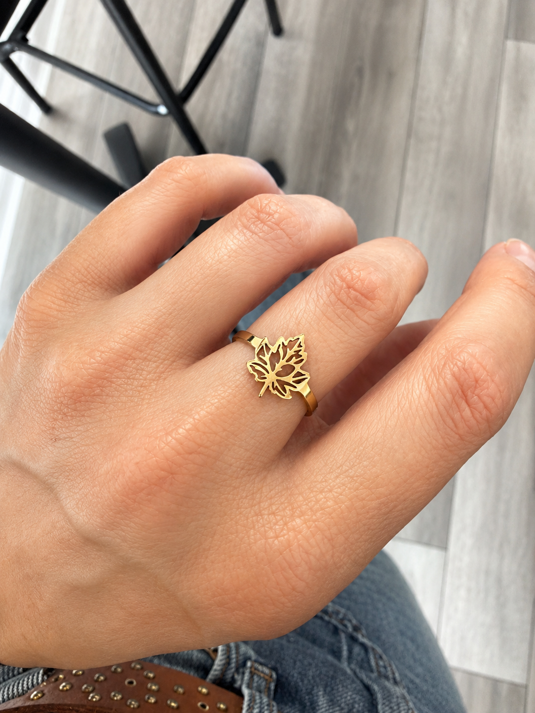 Bague feuille
