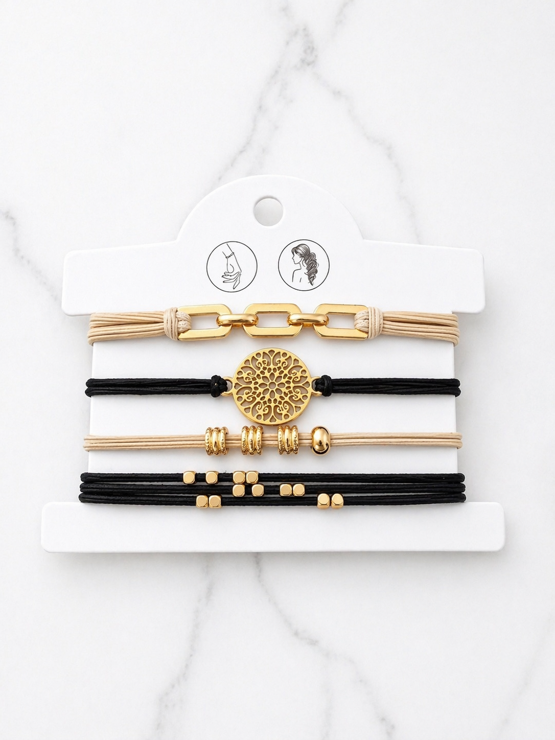 Élastiques à cheveux pouvants être portés en bracelets- Tokade