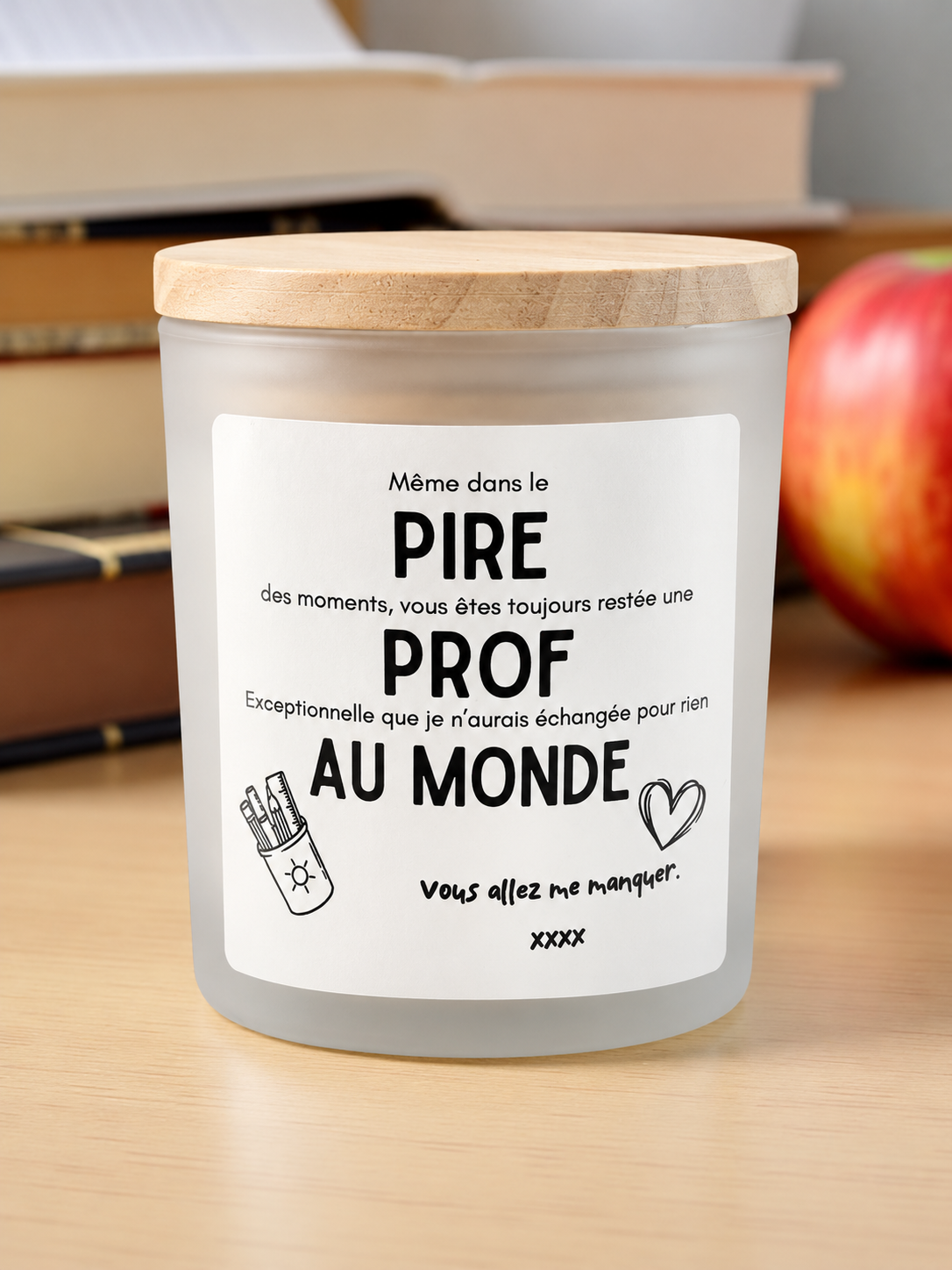 Chandelle "Pire (meilleure) prof au monde"