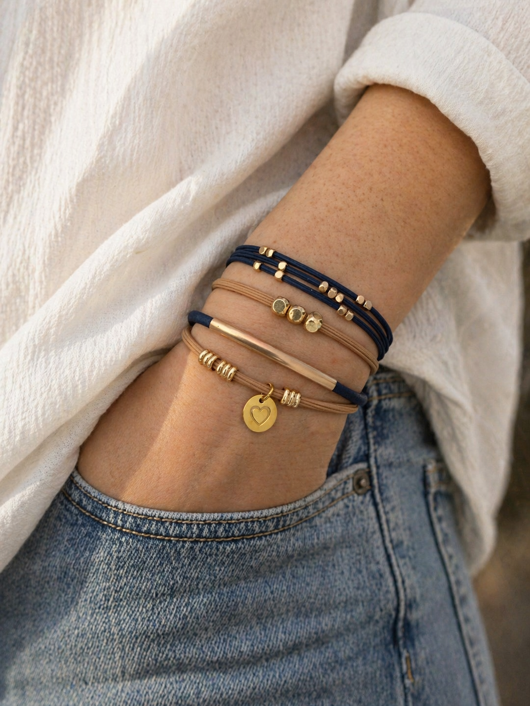 Lot de 4 élastiques à cheveux / Bracelets