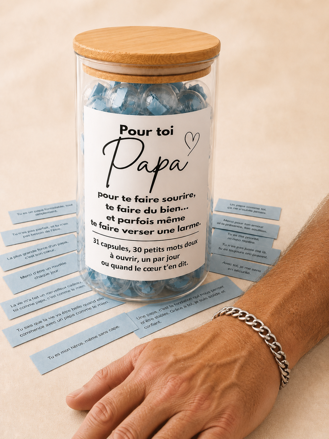 Pot à messages pour papa