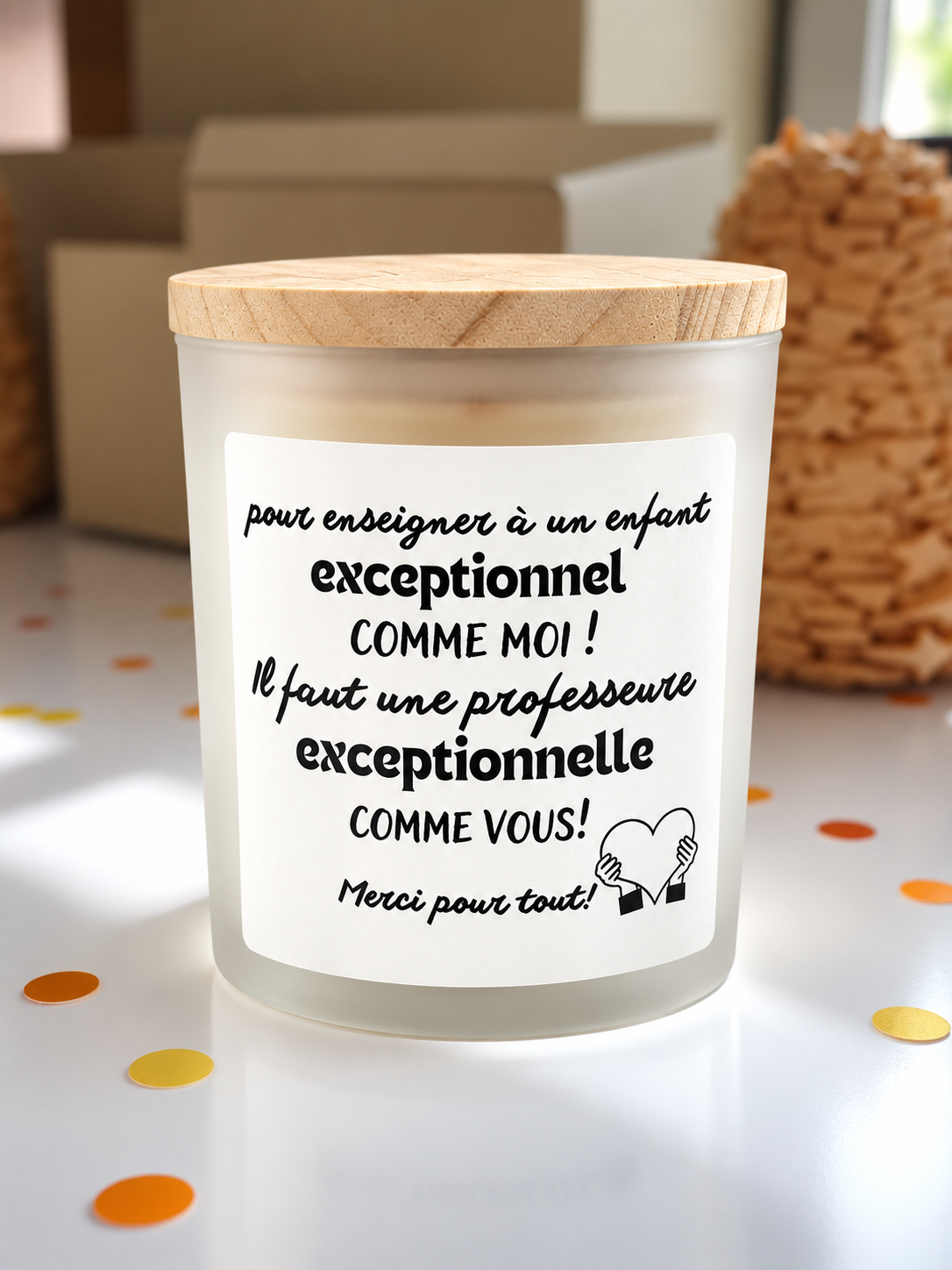 Chandelle enfant exceptionnel, prof exceptionnelle 