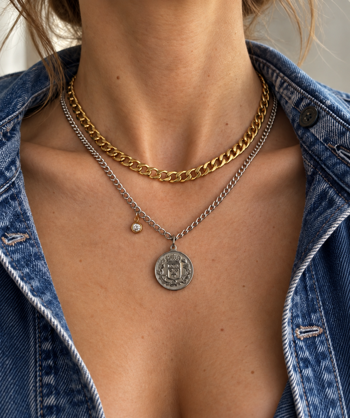 Collier double rangs Zélie