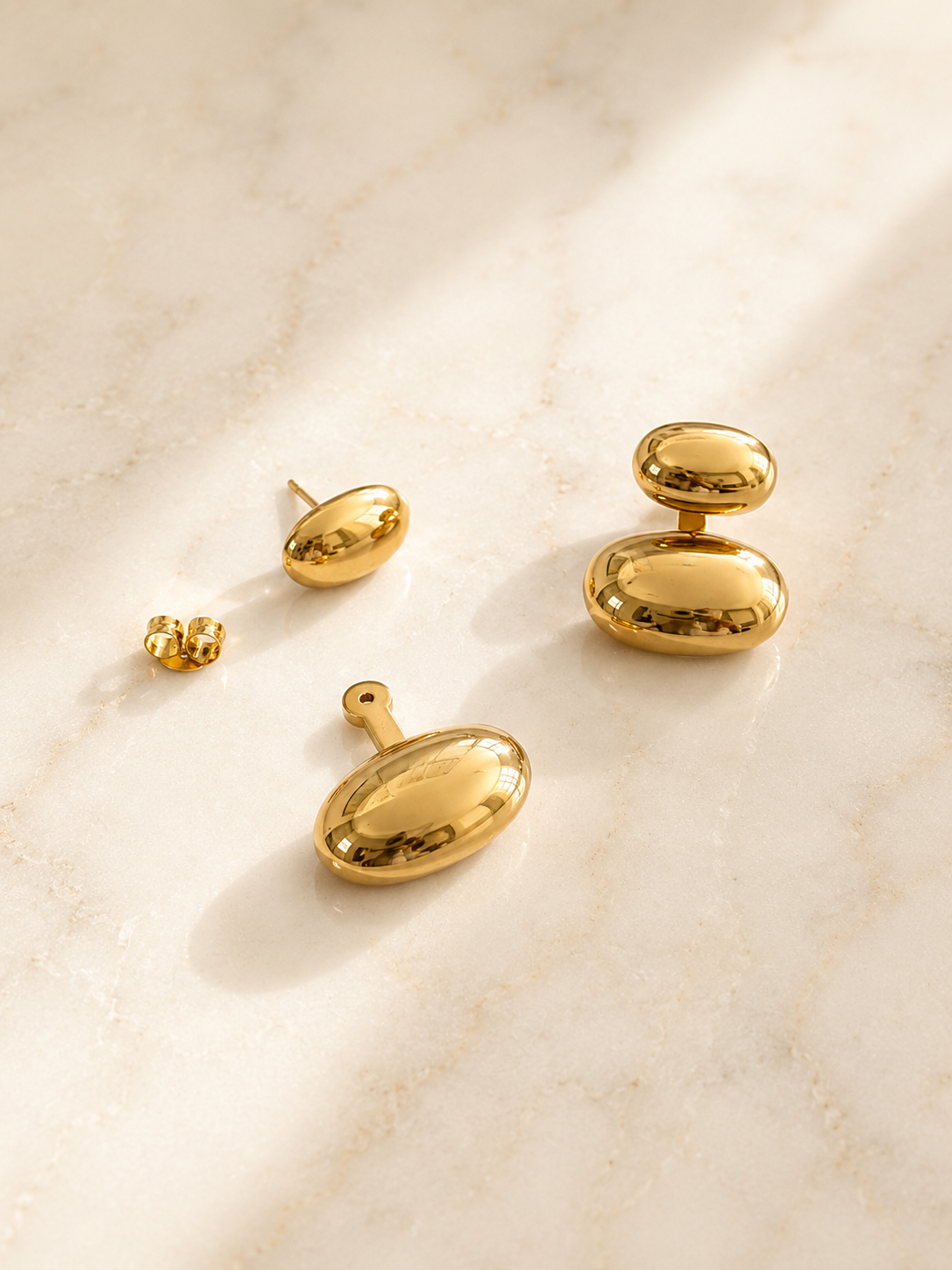 Boucles d’oreilles Nolan en acier inoxydable- Tokade