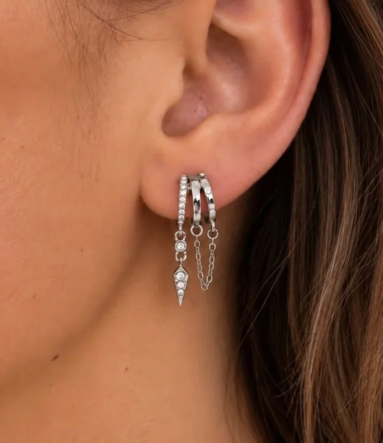 Boucles Jenna argent