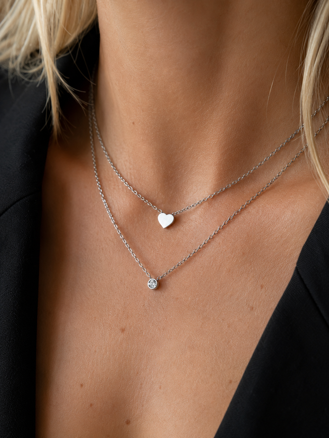 Collier double  Bacci en acier inoxydable - Tokade
