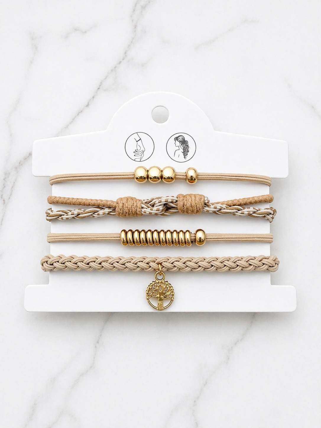 Élastiques à cheveux pouvant être portés en bracelets - Tokade