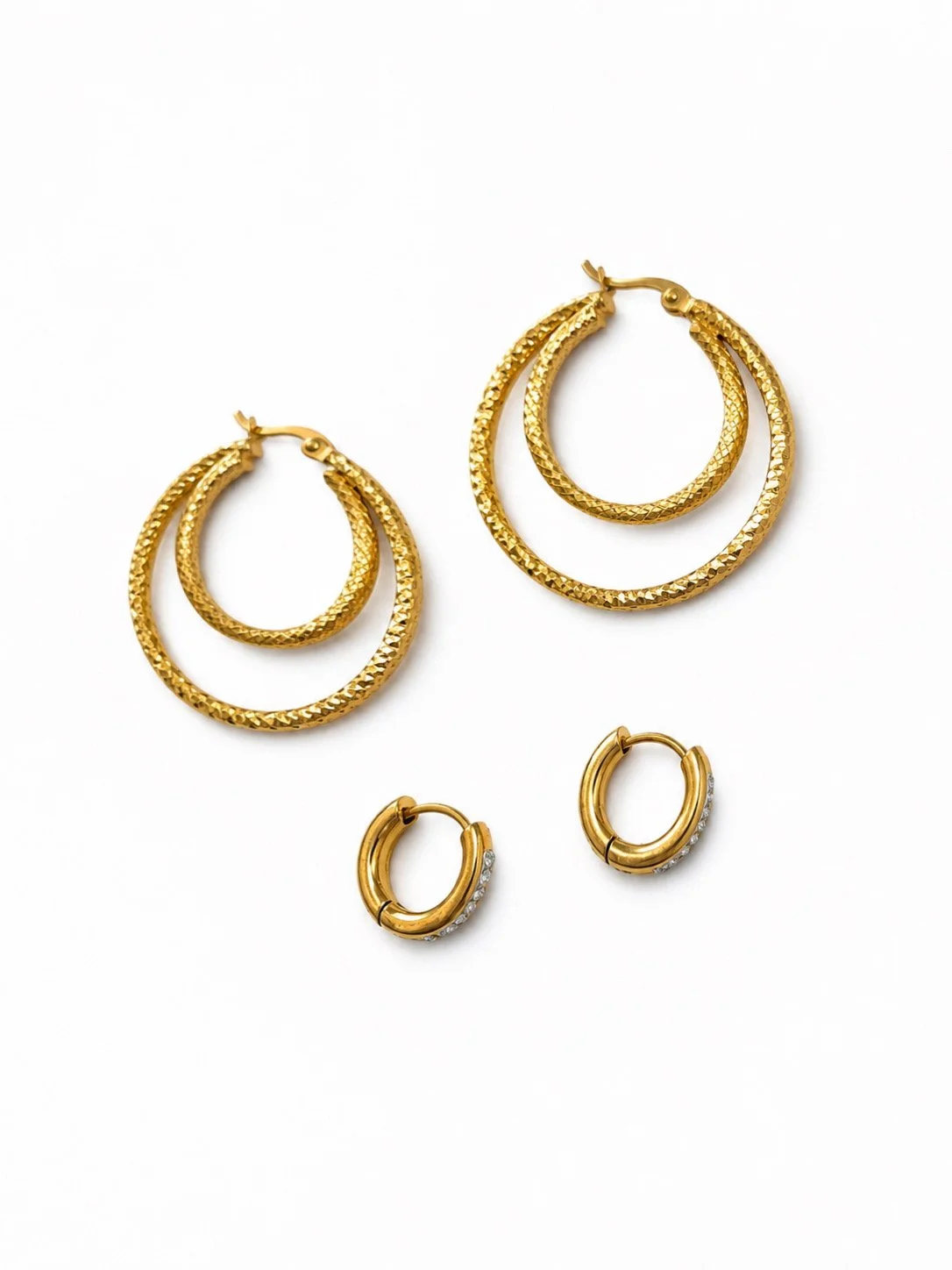Duo de boucles en acier inoxydable