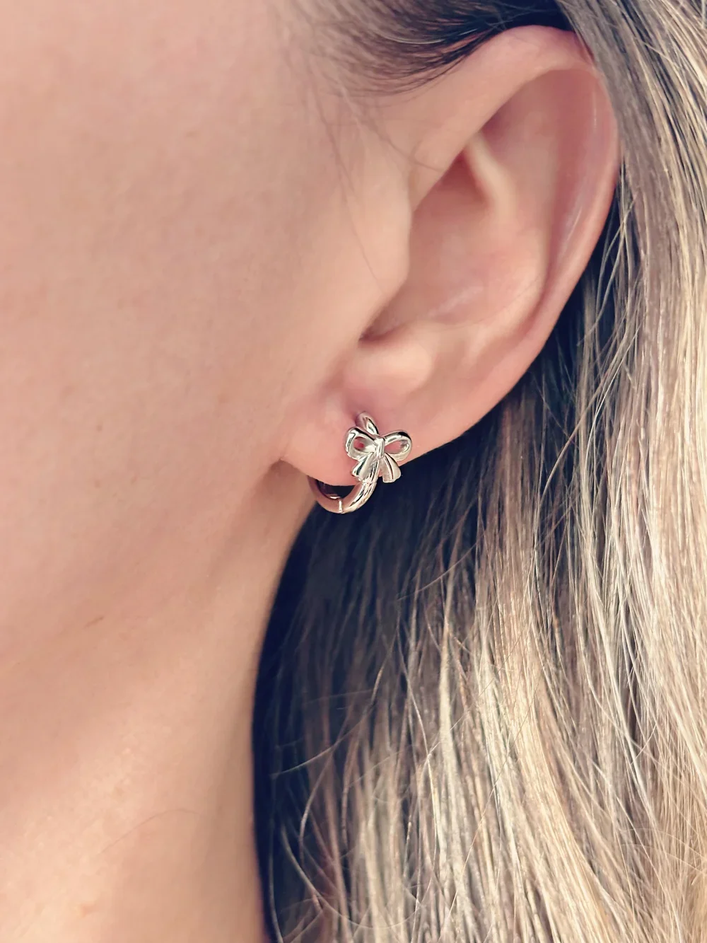 Boucles d’oreilles nœud acier inoxydable bijou surprise à l’intérieur du pot